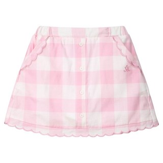 Perimitz 女童格紋扇貝邊短裙 P2521S601