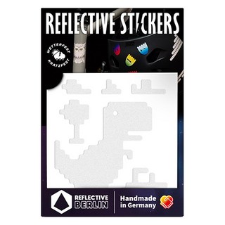 反光柏林反光貼紙 Decal-T-Rex, WHITE, 1個