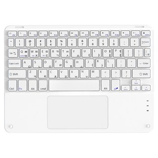아이몰 태블릿 호환 블루투스 터치 트랙패드 무선 키보드, 화이트, Z15, 제조사축