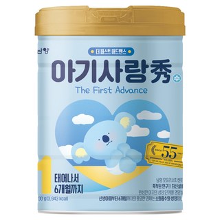 아기사랑 수 어드밴스 분유 1단계 0~6개월, 800g, 1개