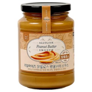 Real Mize 阿洛酮糖順滑花生醬, 460g, 1個