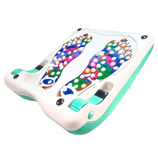 Bridgeport 台灣橋堡 日本版 2IN1 拉筋板 台灣製 蒂芬妮藍 四段角度調整 足底按摩, 32.5 x 29 x 12~16cm