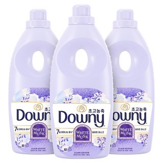 다우니 7일 피어나는 향수 초고농축 섬유유연제 화이트 머스크 본품, 1.05L, 3개