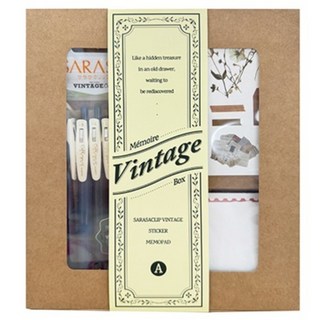 제브라 사라사클립 빈티지 박스 세트, A, 1세트