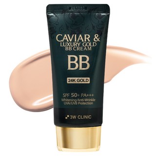 3W CLINIC 魚子奢華黃金BB霜, 單色, 50g, 1條