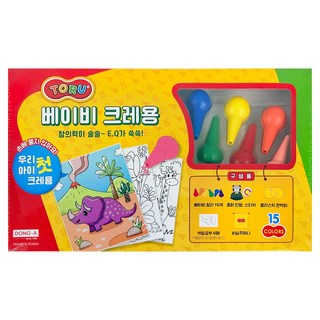 TORU 東亞 嬰兒蠟筆, 15色, 1個