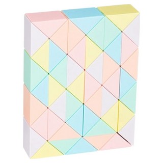 퍼줌 마카롱 스네이크 퍼즐 시리즈 일반큐브 48p, 혼합색상, 1개
