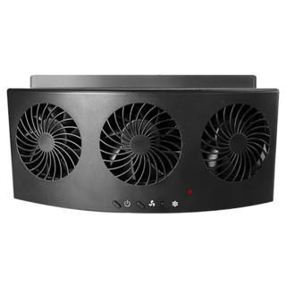 ANTIAN 夏天汽車散熱降溫排氣電風扇 AB001 黑色 雙檔風力調節