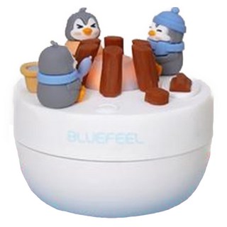 블루필 둥둥 펭귄 힐링 물에 띄우는 휴대용 미니가습기, BHM120, 캠프파이어 테마