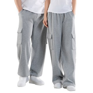 카멜 남녀공용 스트링 카고 와이드 팬츠