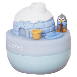 블루필 둥둥 펭귄 힐링 물에 띄우는 휴대용 미니가습기, BHM120, 이글루테마