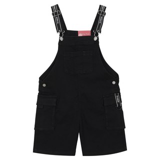 applepink 三分半牛仔吊帶褲 S306