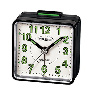 CASIO 卡西歐 方形小鬧鐘 TQ-140-1B, 黑色白面