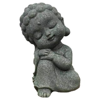 迪米斯僧人佛像, 1個, 石板灰 Q版如來思索