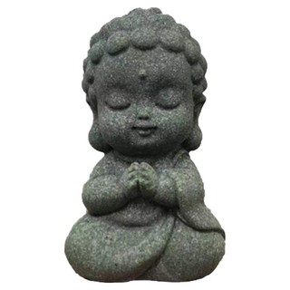 迪米斯僧人佛像, 1個, 石板灰 Q版如來祈禱