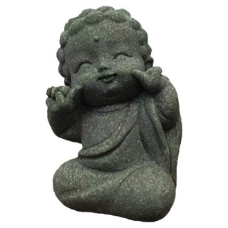 迪米斯僧人佛像, 1個, 石板灰 Q版如來萌愛