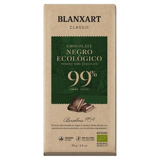 Bean to Bar 99%黑巧克力片, 1個, 75g