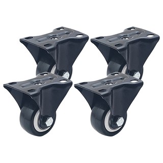 超靜音萬向旋轉活動輪 平底活動款, 4個, 25 x 40 x 7mm