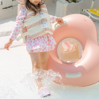 베르띠아 아동용 스윔자켓 구명조끼 25kg, 브라운, 1개