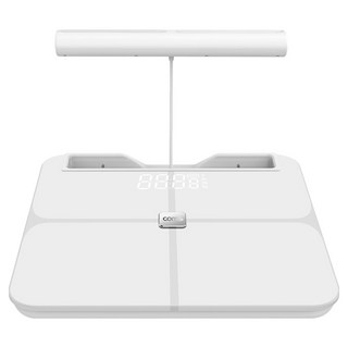 컴스 8점 접촉방식 스마트 체성분 체중계, CO884, 화이트, 1개