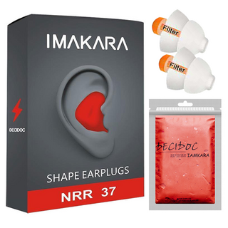 AHOYE 完美隔音降噪矽膠耳塞,舒適降噪，可重複使用，附收納盒, 1入, 1包