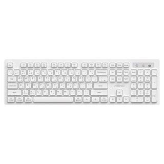 앱코 오피스 마스터 저소음 슬림 무선 키보드, 화이트, AK10, 제조사축