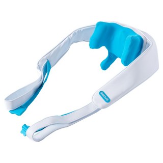 웰큐어 목 어깨 마사지기 온열 경추 무선 안마기, W100, 화이트