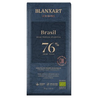 Bean to Bar 76%黑巧克力片, 1個, 75g