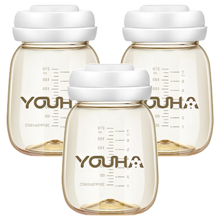 YOUHA 優合 PPSU 寬口儲乳瓶 210ml (母乳儲存), 1個, 3個