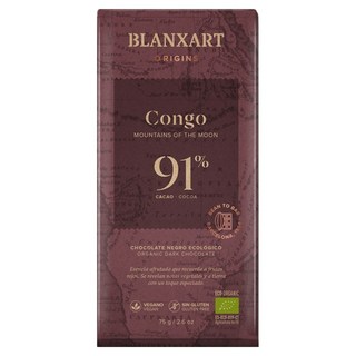 Bean to Bar 91%黑巧克力片, 1個, 75g