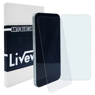 리브레브 HD 베젤 블루라이트 차단 강화유리 휴대폰 액정보호필름 2p 세트, 1개