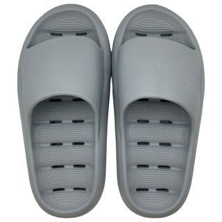 WUWU 沐夏厚底排水拖, 灰色, 1雙