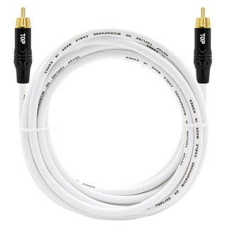HDTOP RCA 音訊線 20m, 白色, HT-TP1192, 1個