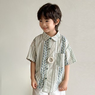 LITTLE RABBIT 兒童用 C 度假家庭裝 襯衫