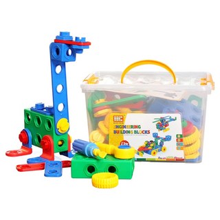 아리아띠 엔지니어링 빌딩 블록 135pcs, 혼합색상, 1개
