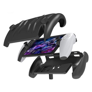 HOHOO PS5 Portal 矽膠前後全包覆保護殼, 黑色, 1個, 單一商品