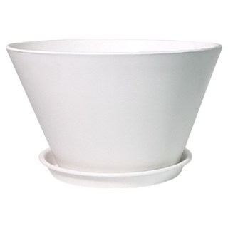 dailed 塑膠室內裝飾大型Nest 33花盆+底盤套組, 1套, 白色