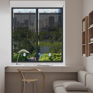 LIVING ALLEY 免鑽孔窗戶遮陽黏貼式捲簾 玻璃窗吸盤式簡易捲簾