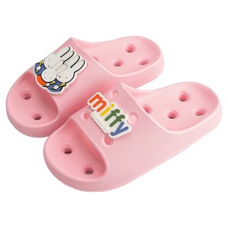 알파슈 미피 아동용 EVA 욕실화, 핑크, 1개