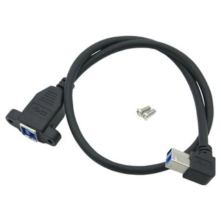 Coms USB Type B 3.0 上彎延長線 用於支架連接 NE638, 1個, 50cm