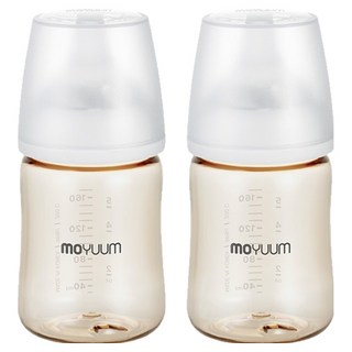 모윰 유아용 3세대 PPSU 올인원 베이직 젖병 유꼭지, 스노우, 170ml, 2개