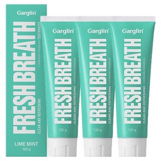 Garglin 清新口氣牙膏 萊姆薄荷香, 3個, 120g