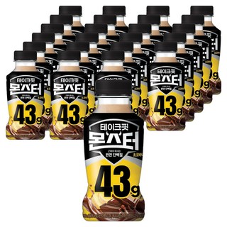 테이크핏 몬스터 초코바나나 근육이 마시는 완전 단백질, 350ml, 24개