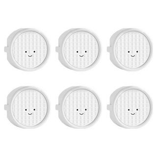 微笑插座安全蓋, 6個, 白色