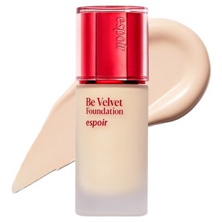 espoir 艾絲珀 Be Velvet絲絨遮瑕粉底液 SPF22 PA++ 30g, 1瓶, 21N Neutral Ivory