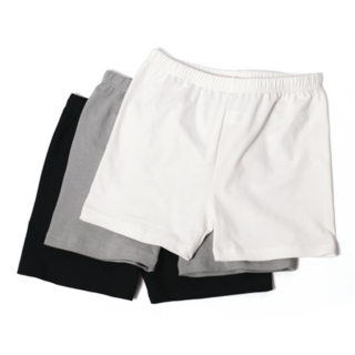 BASE ALPHA ESSENTIALS 兒童款棉質彈力內搭3分短褲3件組