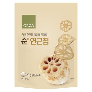 올가홀푸드 순연근칩, 20g, 1개