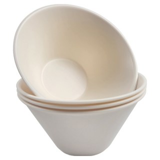 벨로비 올라운드 깊은 면기 플레이트 그릇, 아이보리, 4개