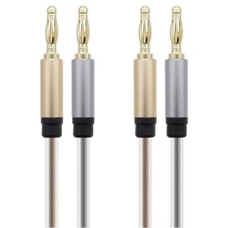 Coms 瑪特 OFC 無氧銅線 銅 2芯 香蕉線 5m, 1個