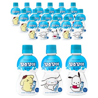 Kkosokkomi 孩童牛奶風味乳酸飲 角色隨機出貨, 20瓶, 200ml